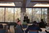 Main Line Chamber of Commerce's President and CEO Bernard Dagenais welcoming members to the 2018 Government Affairs Breakfast at the Inn at Villanova