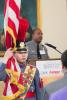 Lt. Kevin Pierce , South Coatesville Police Chief, beginning the program with the National Anthem