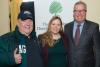 Former Eagles General Manager and Ronald McDonald House founder Jim Murray with Main Line Chamber of Commerce's Director of Finance and Event Management Kristin Di Lullo and keynote speaker Ron 