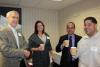 Oliver Brooks from CFO Consulting Partners LLC with Shannon Maria Jones from Cusine 365,  Paul Fernande from Eye Doctors of Chester County, and Tommy Brower from Cuisine 365  