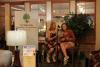 Local musicians perform for the Business Card Exchange at Moore's Furniture store 