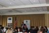 Kevin McGinn from event sponsor HBK CPAs and Consultants telling members of the Main Line Chamber of Commerce about their services 